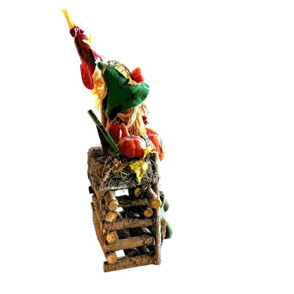 Harvest Scarecrow Decor With Pumpkins For Sale Sign - Picture 8 of 12